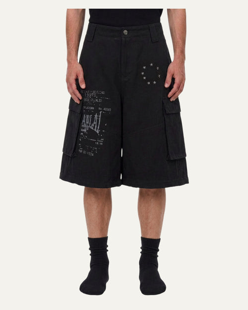 Convertible Cargo Pants — Black — 2 shorts